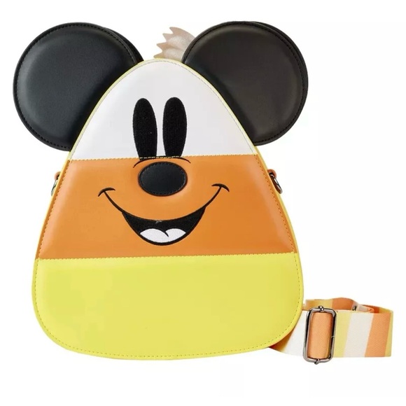 Loungefly Minnie and Mickey reversible candy corn crossbody bag! - Picture 4 of 5